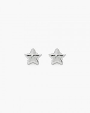 Σκουλαρικια Marc Jacobs Balloon Star Earrings γυναικεια ανοιχτο ασημι | 783409OQY