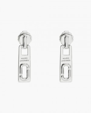 Σκουλαρικια Marc Jacobs J Marc Zipper Earrings γυναικεια ασημι | 845106ADB
