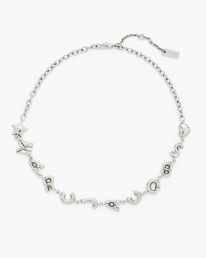 Κολιε Marc Jacobs Marc Jacobs Balloon Necklace γυναικεια ανοιχτο ασημι | 572164BCG