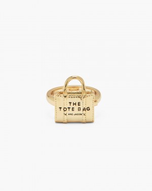 Δαχτυλιδια Marc Jacobs The Tote Bag Ring γυναικεια ανοιχτο χρυσο χρωμα | 789601PES