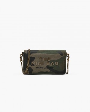Μίνι Τσάντες Marc Jacobs The Camo Jacquard Chain Mini Bag γυναικεια καμουφλάζ Πολύχρωμο | 453980IFO
