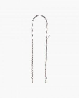Λουράκι τσάντας Marc Jacobs The Chain Strap γυναικεια Nickel | 175342OAV