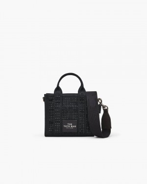 Μίνι Τσάντες Marc Jacobs The Crystal Canvas Crossbody Tote Bag γυναικεια μαυρα | 083475NVT