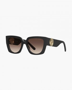 Γυαλια Ηλιου Marc Jacobs The J Marc Square Cutout Sunglasses γυναικεια μαυρα | 053976IHJ